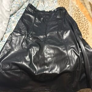 Plather Skirt Black by Tea Cup Size S